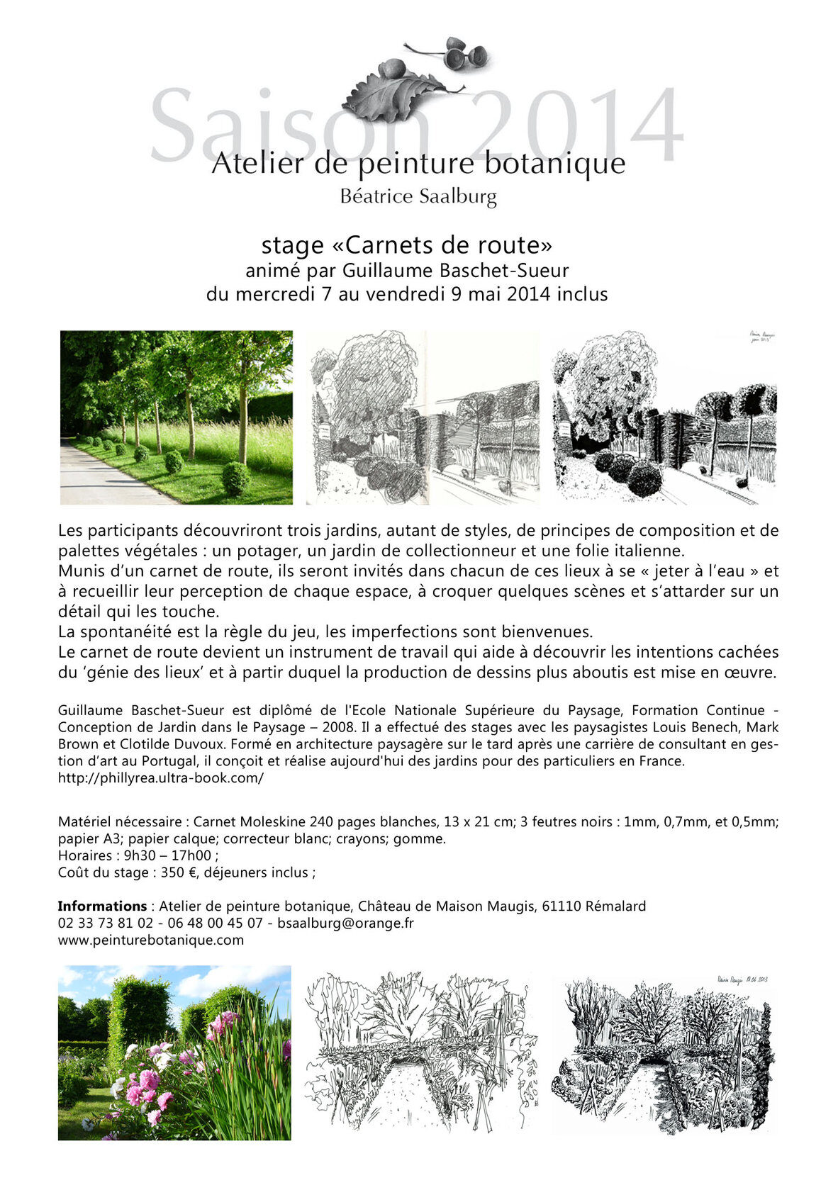 Stage Carnet de Route mai 2014